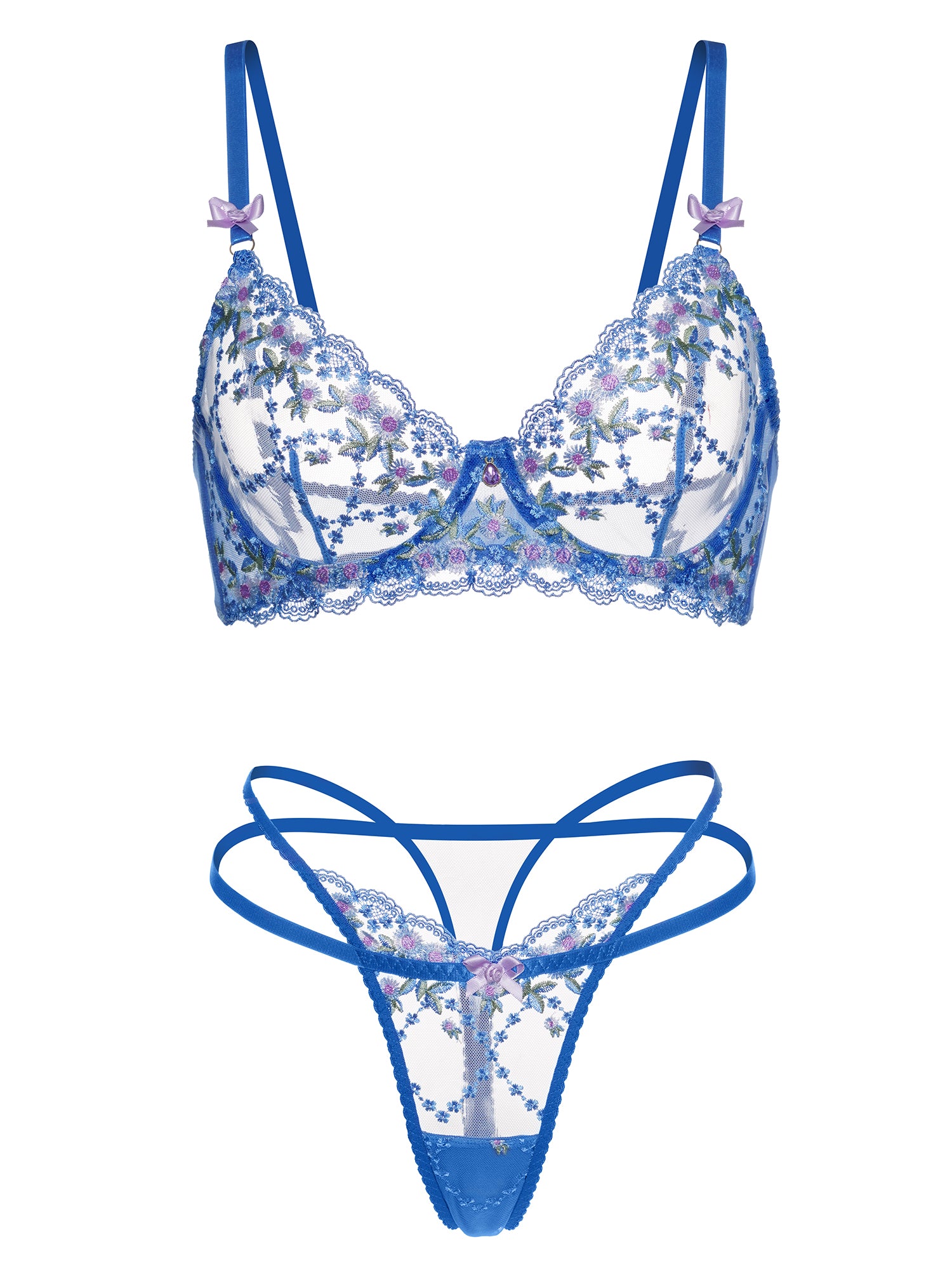 Nautical Nights Blossom Lingerie Set