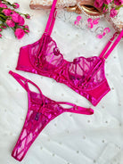 Opulent Magenta Fantasy Lingerie Set