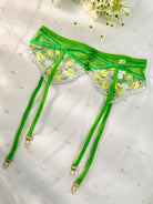 Fresh Lemon Embroidery Lingerie Set